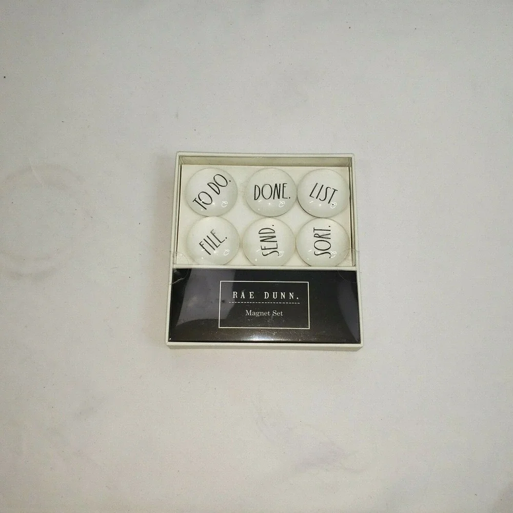 Rae Dunn Organizer Magnet Set Of 6 